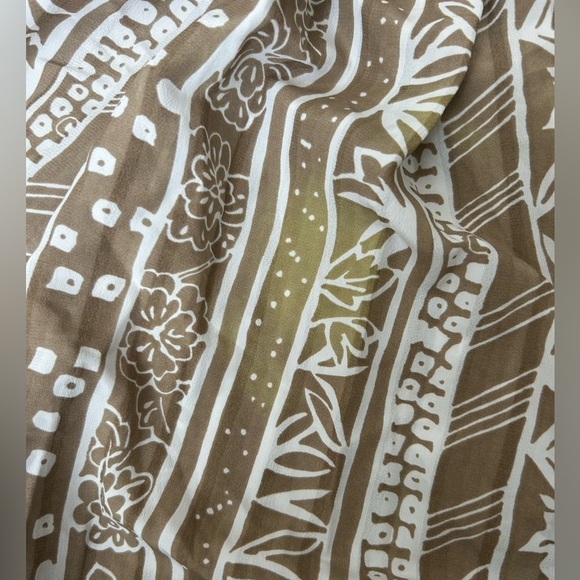 Vintage The Wilroy Traveller NY Elegant Tan Patterned Dress size 8 - Picture 15 of 15